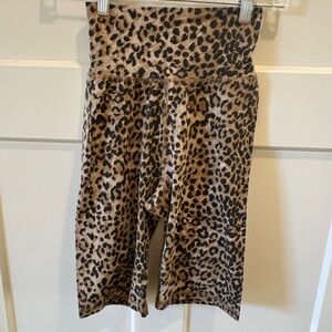 RAGDOLL Leopard Print High-Waisted Bike Shorts